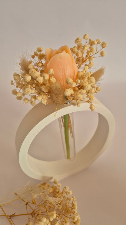 Vaso Tondo con Tulipano