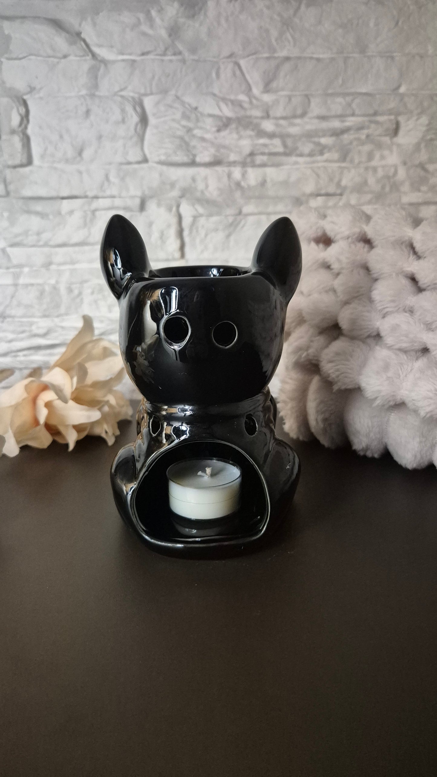 Brucia Essenze in ceramica Bulldog