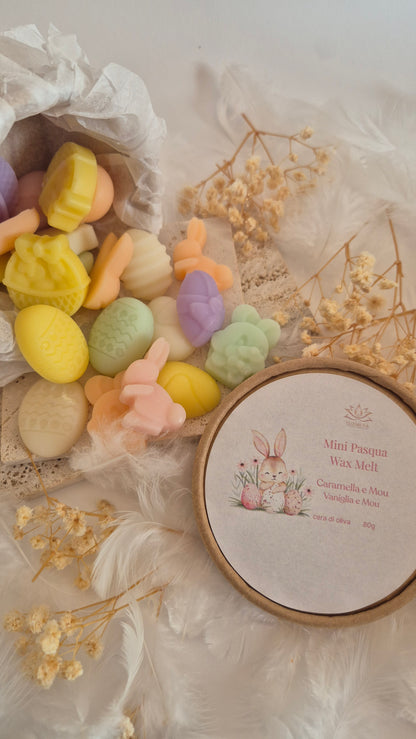 Mini Pasqua wax melt tart profumate
