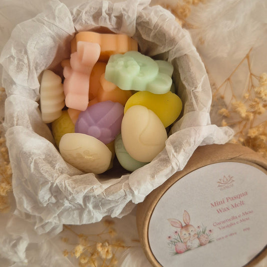 Mini Pasqua wax melt tart profumate