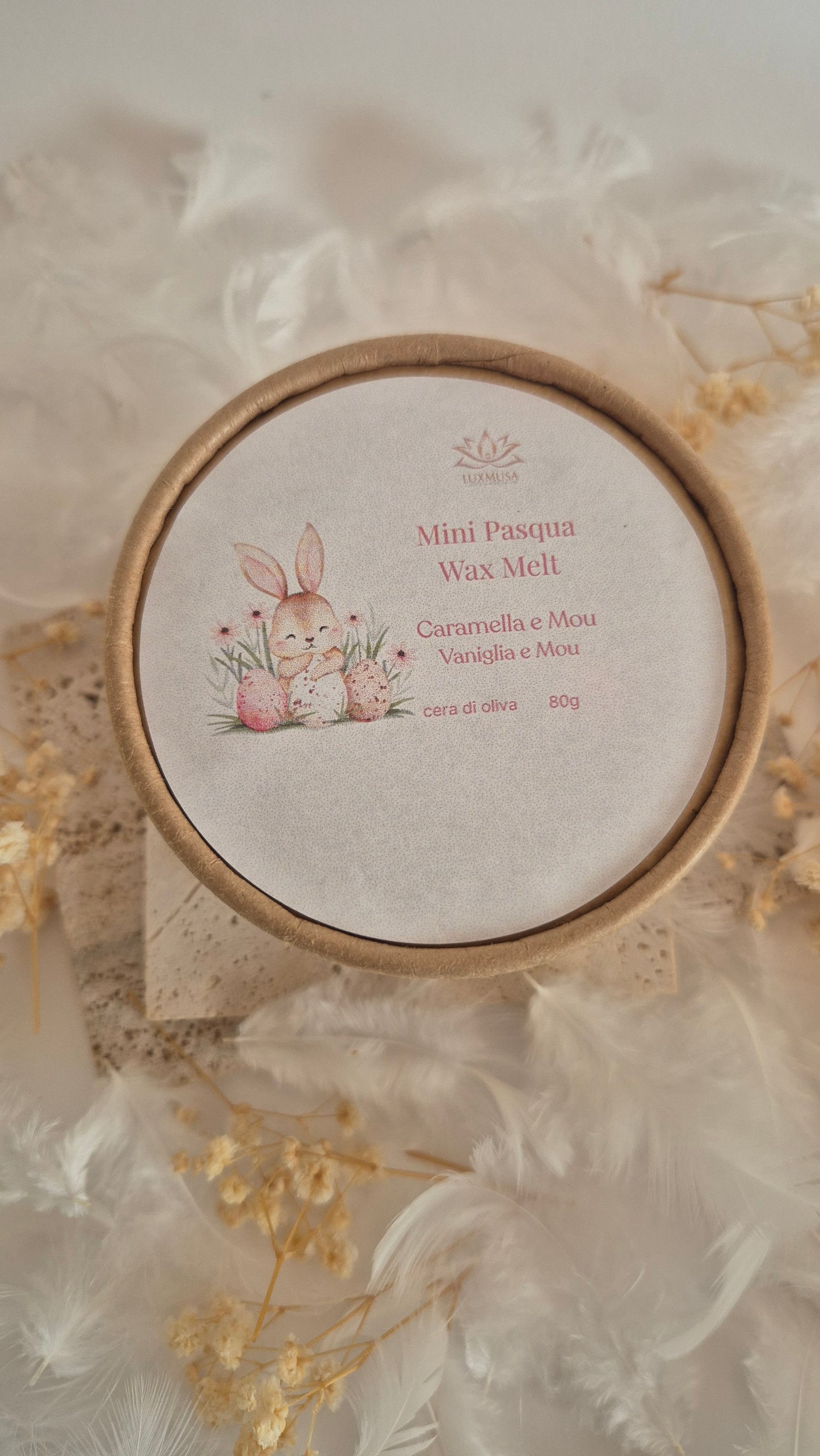 Mini Pasqua wax melt tart profumate