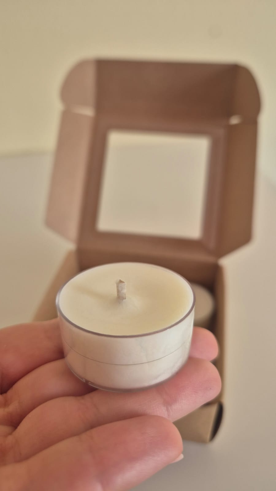 Tealight in cera di soia