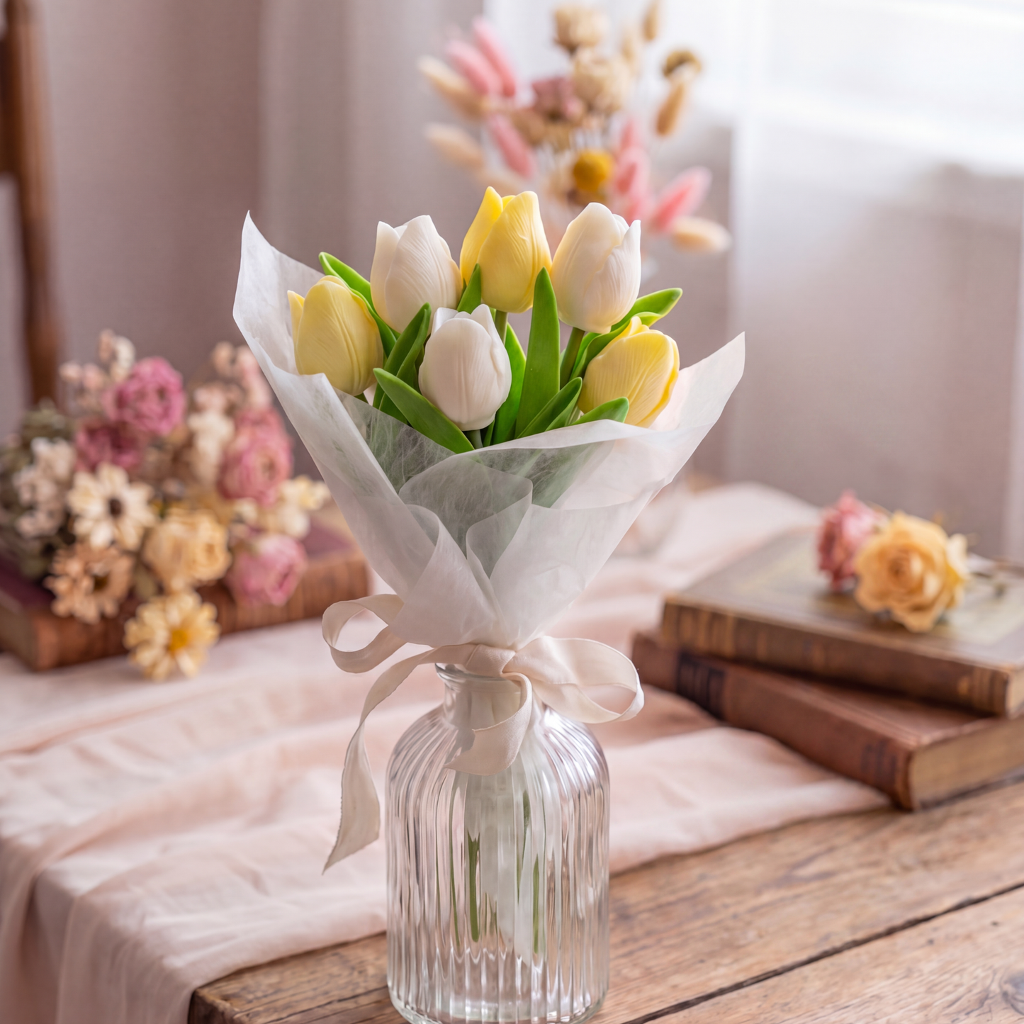 Mazzo di Fiori candela Tulipano