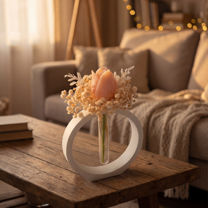 Vaso Tondo con Tulipano
